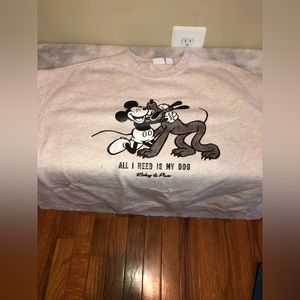 Vintage Tee Crewneck Bundle S 1991 Mickey Mouse Pluto Alamance Hot Air Balloon